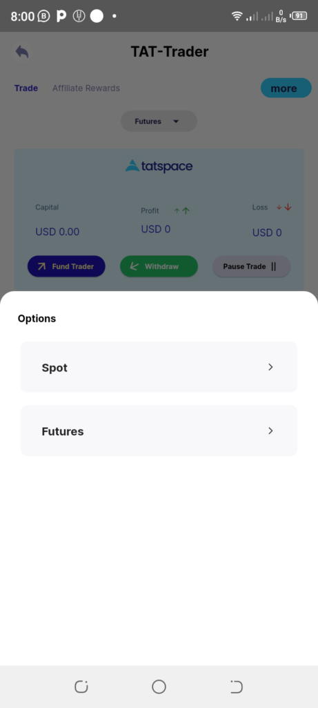 Auto Trader BOT Spots and Futures selection 